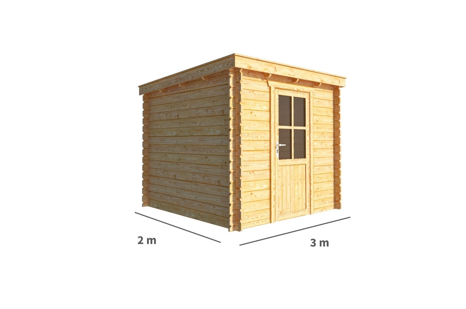 Tuinhuisje Blokhut Els 300 cm bij 200 cm diep Lessenaarsdak