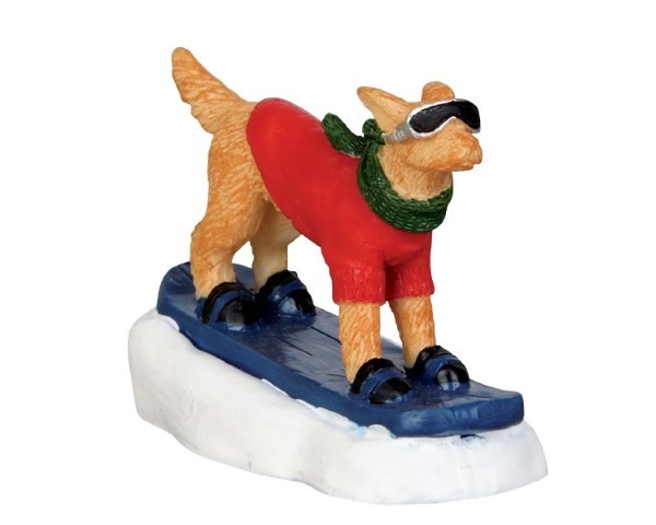 Snowboarding dog LEMAX