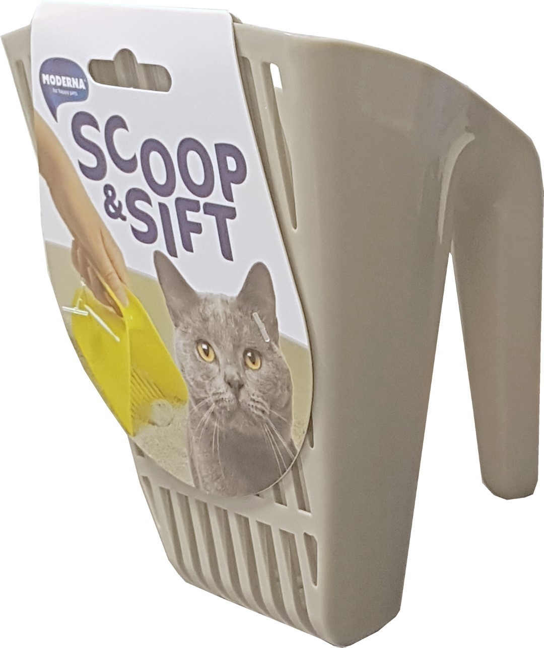 Moderna Scoop & Sift Kattenbakschep - Grijs