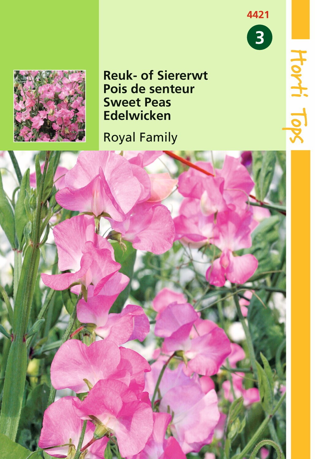 Hortitops Zaden - Lathyrus Odoratus Royal Family Rose
