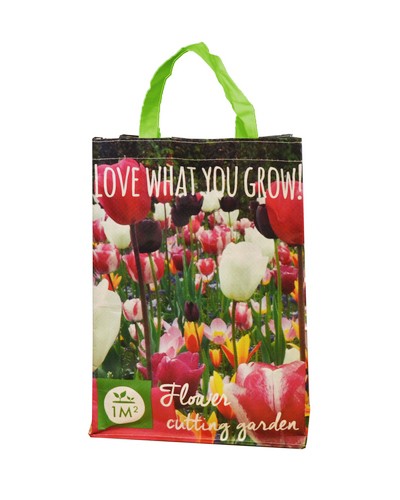Jub Holland bloembollen - 1 shopping bag met mix van 30 tulpen bollen - 'Love what you grow!' - maat 11/12