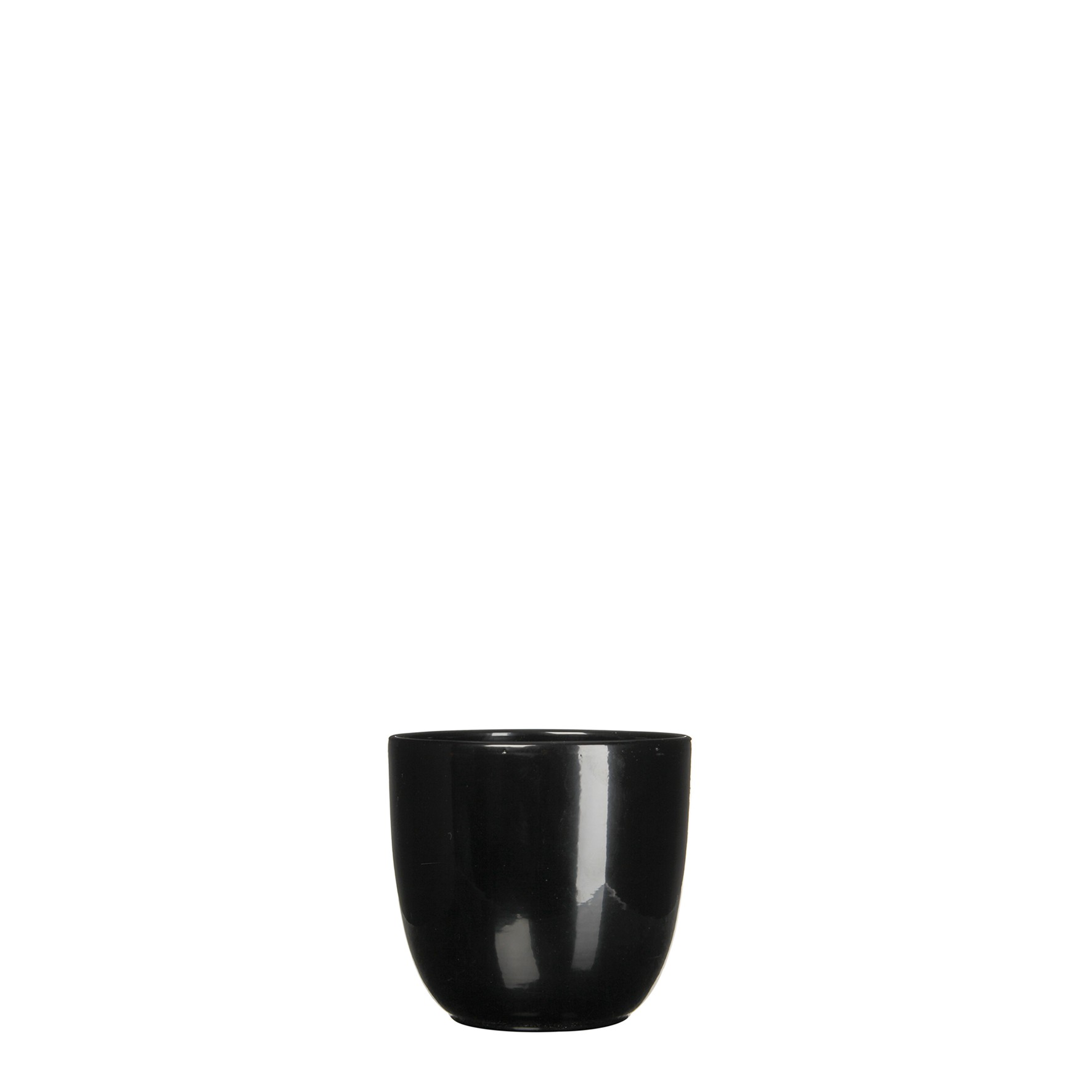 Bloempot Pot rond es/7 tusca 7.5 x 8.5 cm zwart Mica