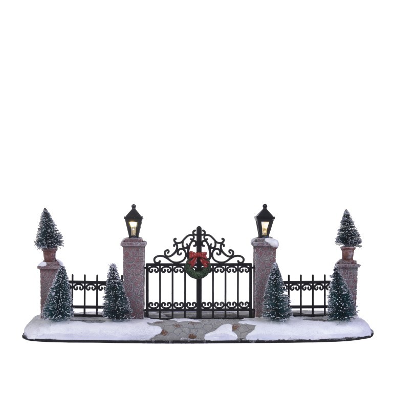 Luville Lighted gate en fence bo - 