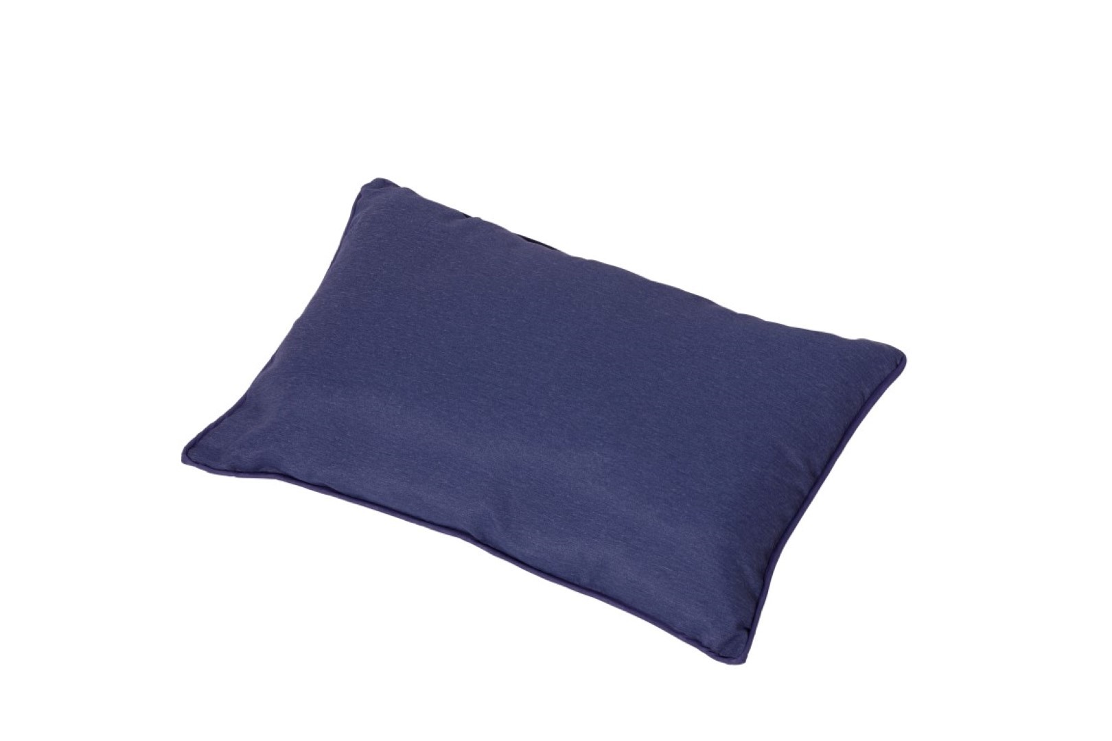 4 stuks! Pillow 60x40 blue piping Panama safier blue