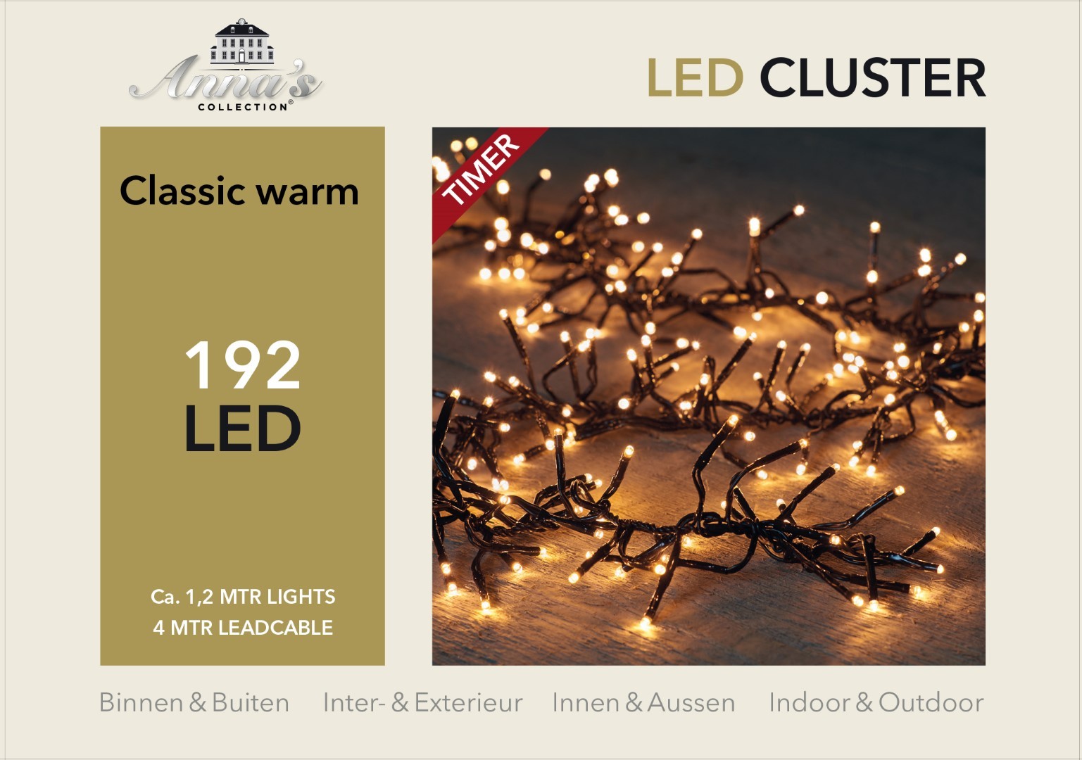 CBD cluster LED verlichting - 1,2 m - LED classic