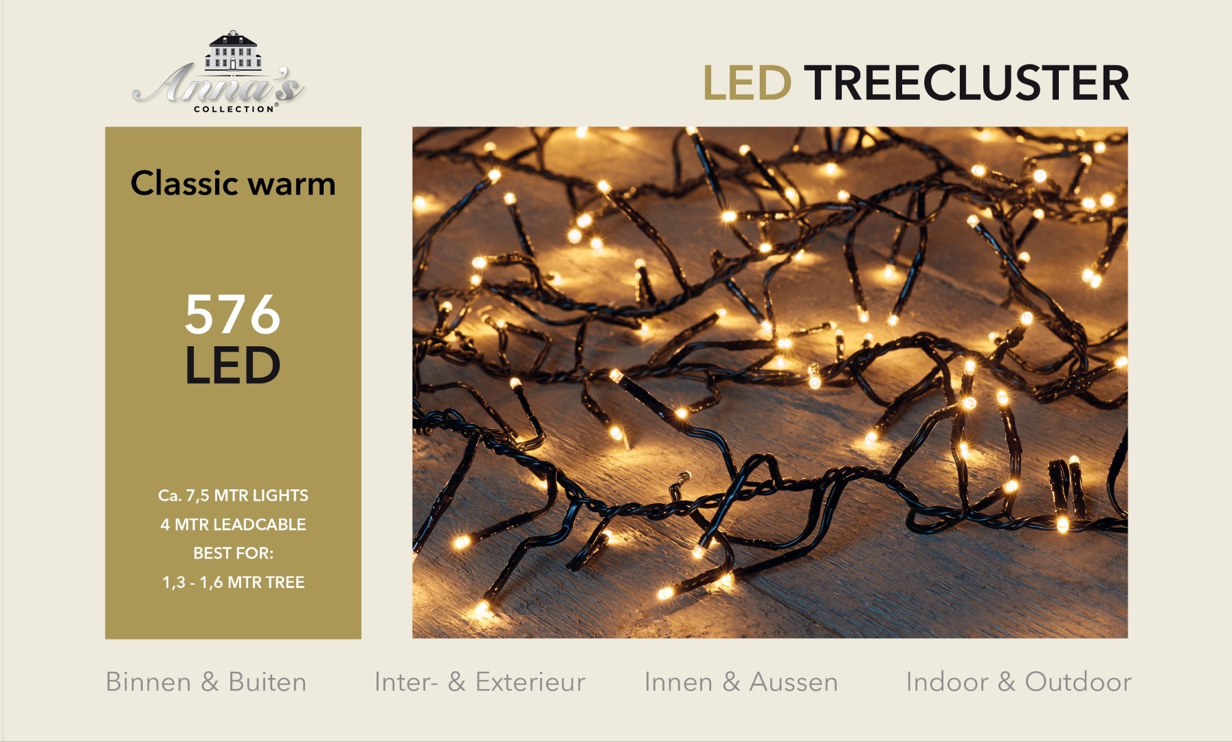 1,3-1,6m treecluster 7,5m/576led classic warm Anna's collectionAnna...