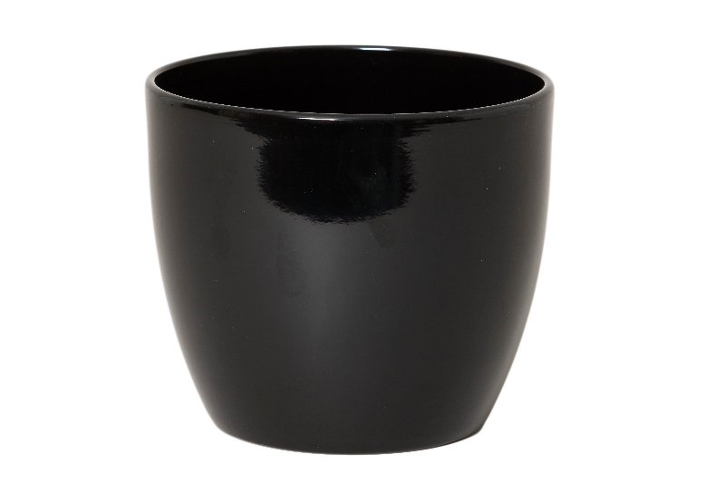 Pot boule d7.5 h6cm zwart es/5.5-6