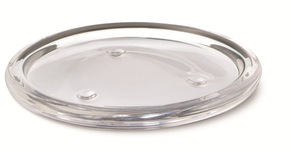 Bolsius Stompkaars Glas onderzetter rond Transparant 110mm per stuk
