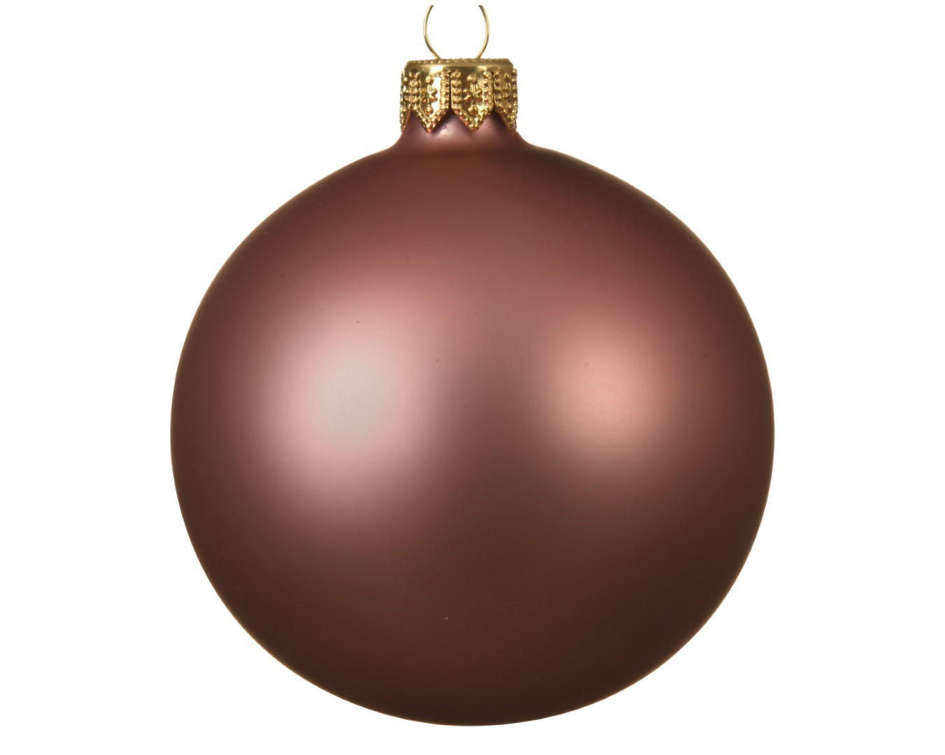 Kerstballen glas mat dia 7 cm veloursroze - Decoris