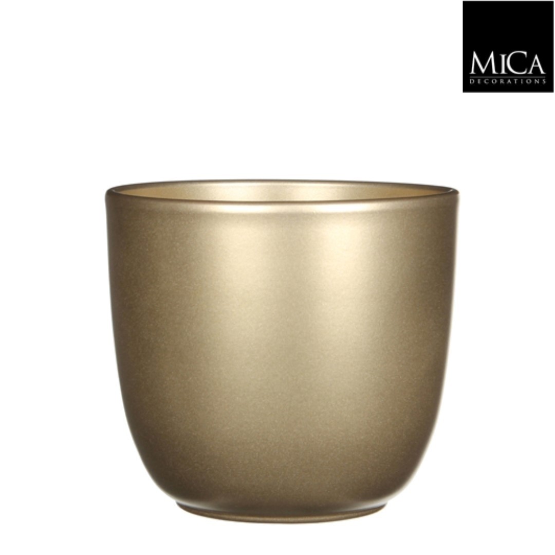 Tusca pot rond goud h16xd17 cm Mica Decorations