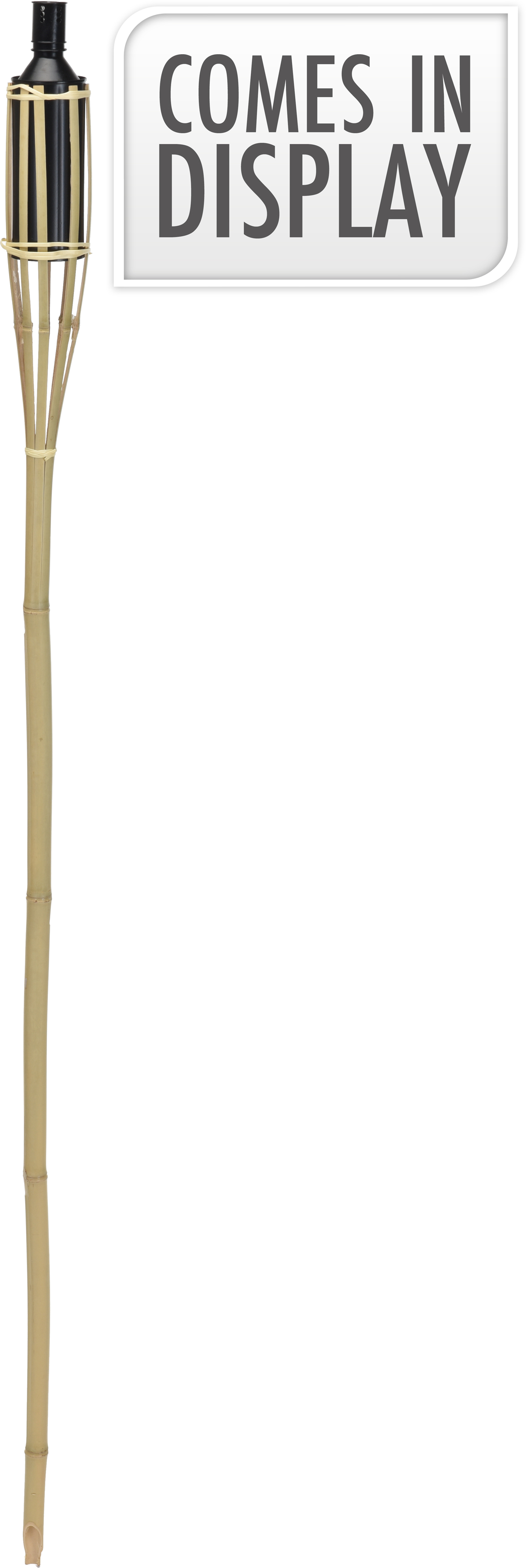 Geen Merk Tuinfakkel Bamboe Nature - Branders - 150 cm