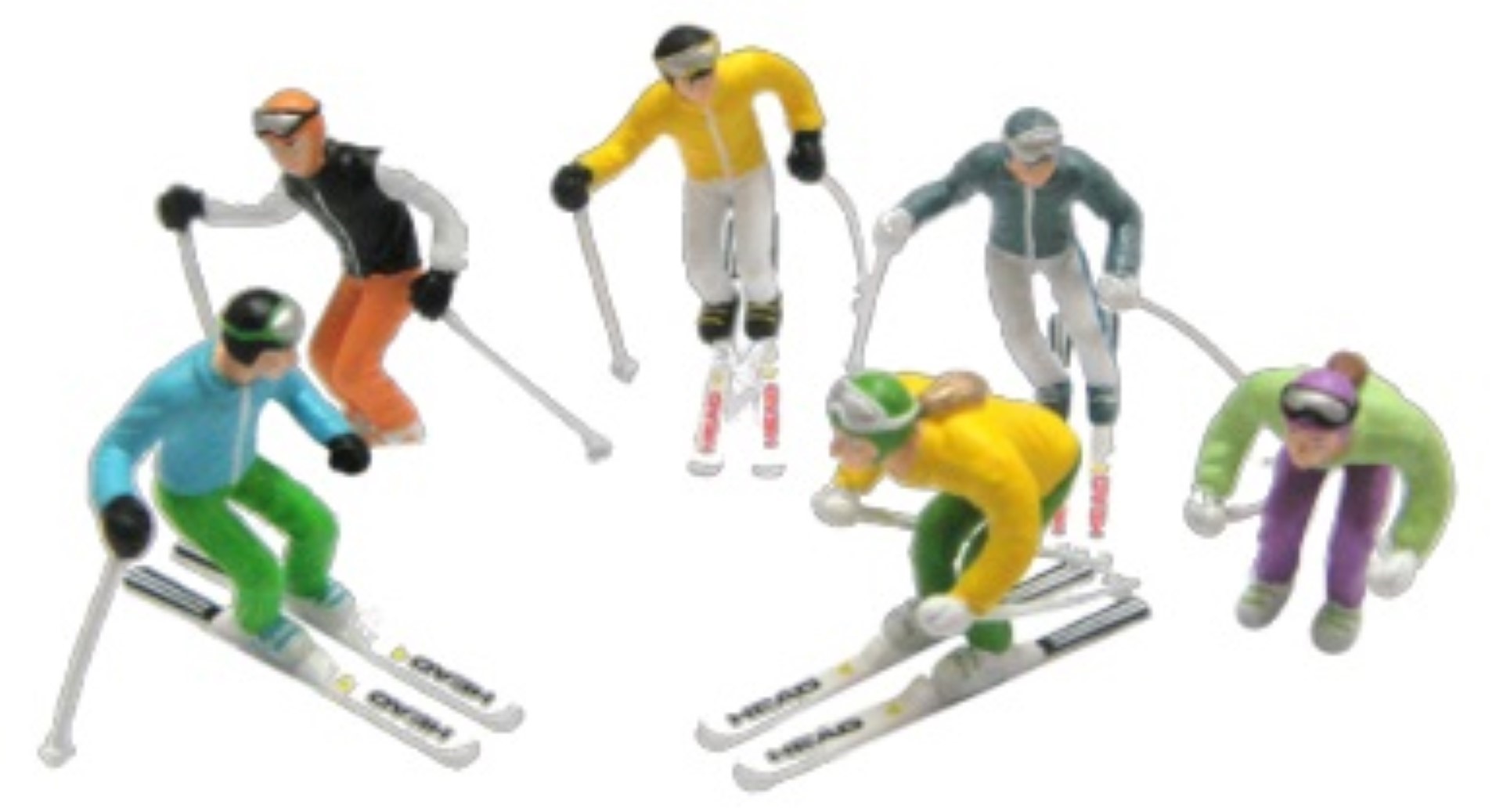 Figuren staand ski's 6 stuks Jaegerndorfer