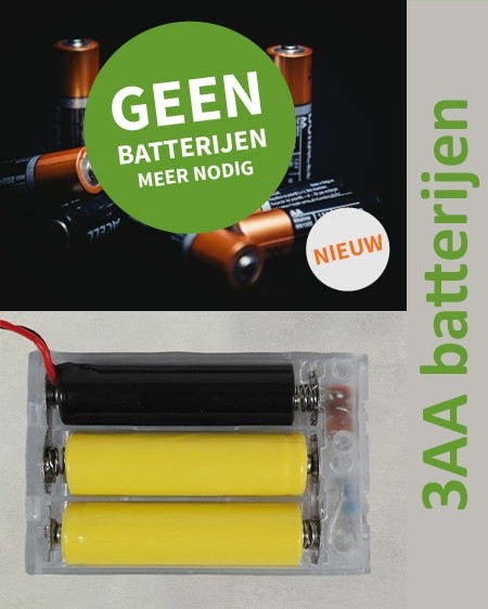 Batterij adapter universeel - voor 3 X AA-batterijen