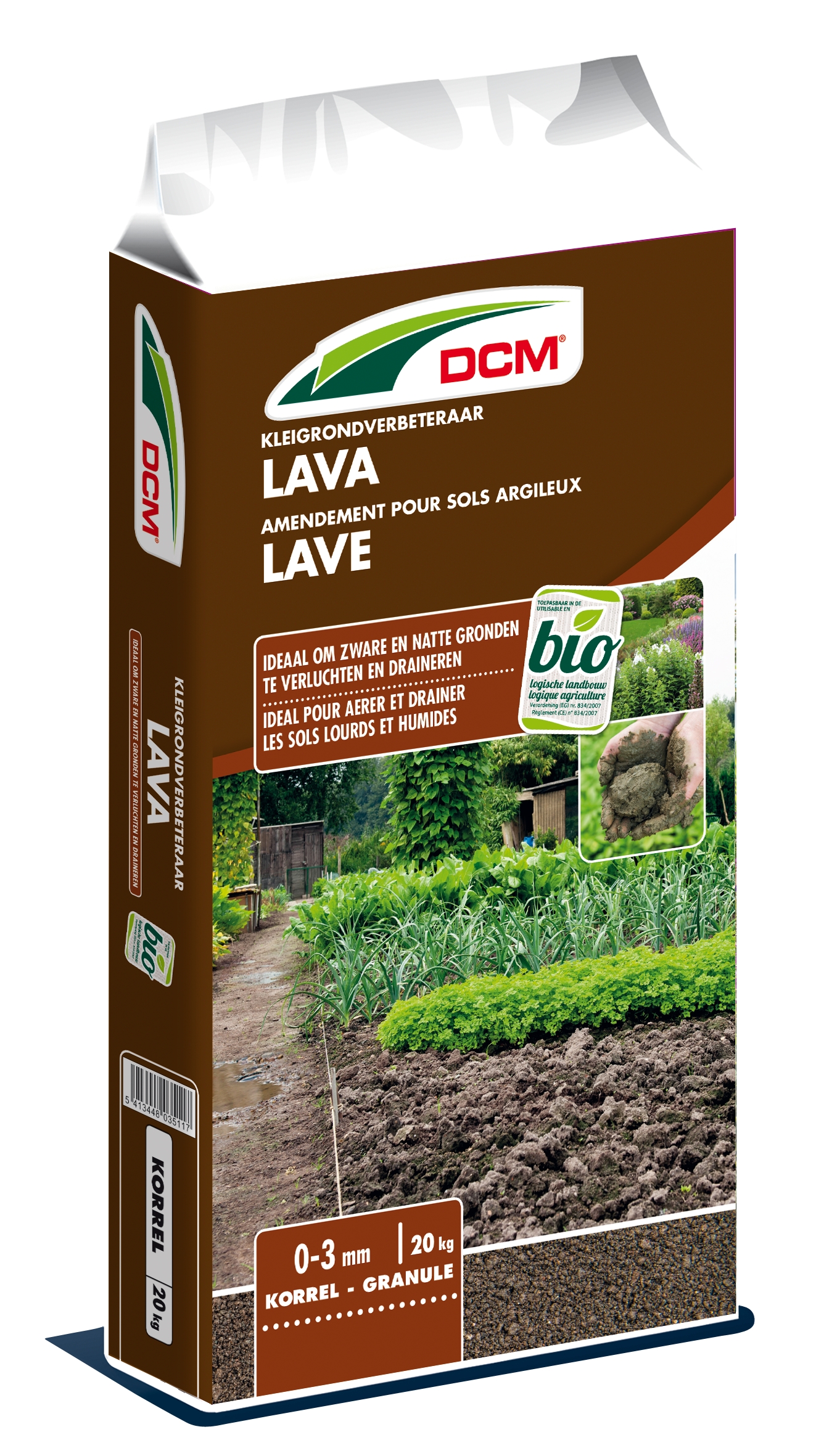 Lavakorrel 0 3 mm 20kg - Dcm