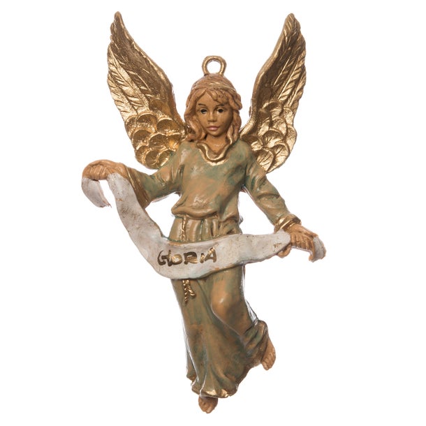 Gloria angel 10cm wood decoration lux