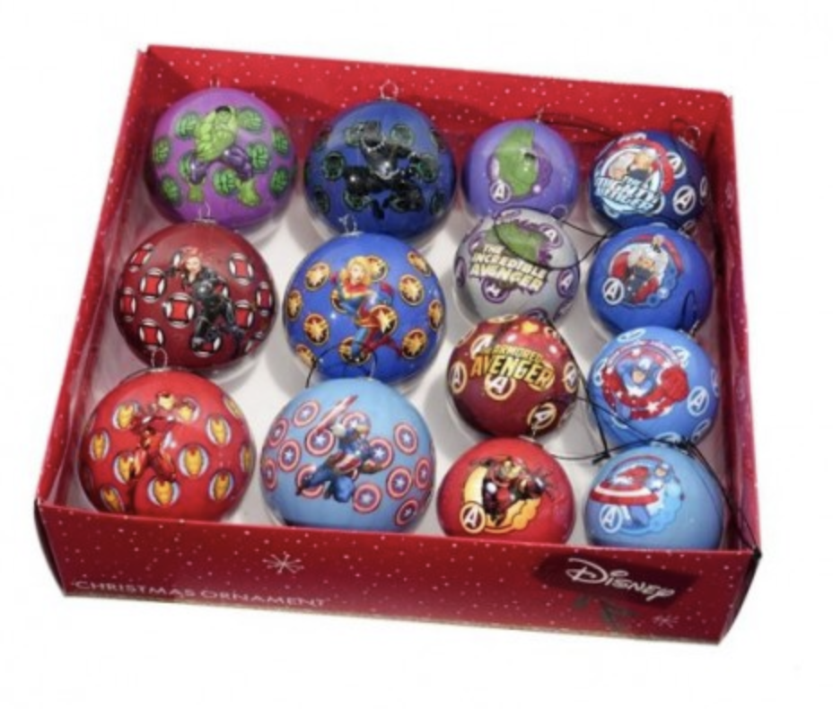 Avengers Marvel© kerstballen ornamenten (set van 14st)