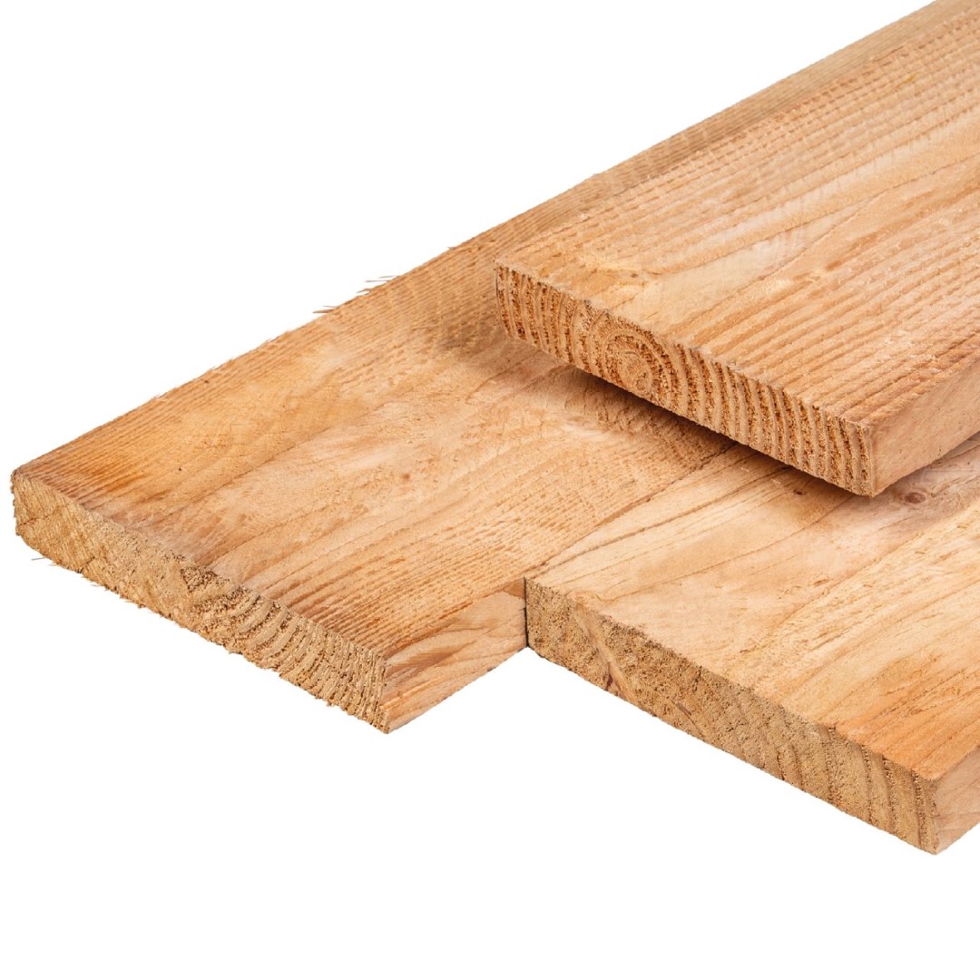 Plank geschaafd/fijnbezaagd 2,8 x 19,5 x 400 cm - Gardenlux