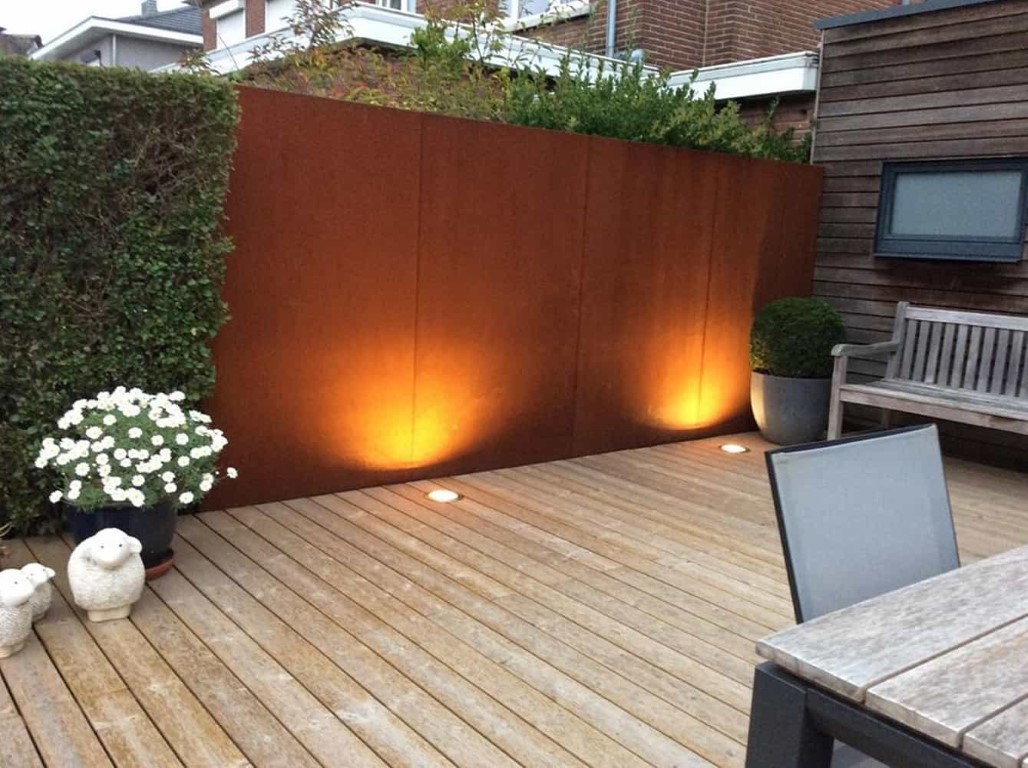 Gerofence Cortenstaal Corten Storm Schutting Lengte: 1000 Breedte: 5 Hoogte: 1800