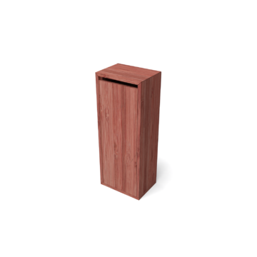 Jaxu padouk houten pakketbrievenbus 400x290x1026 mm
