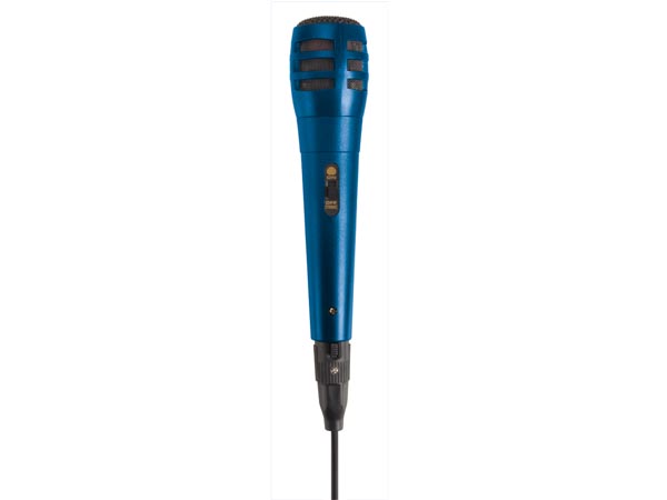 Velleman MIC11BL Karaoke microphone Bedraad Blauw microfoon