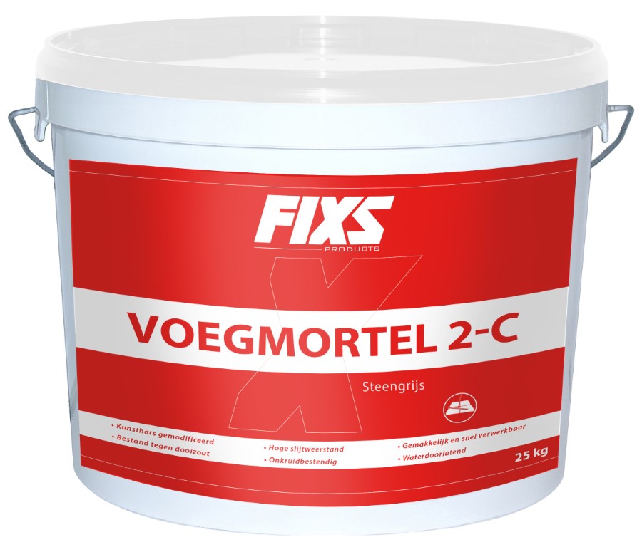 Fixs Voegmortel 2-componenten 25kg Grijs