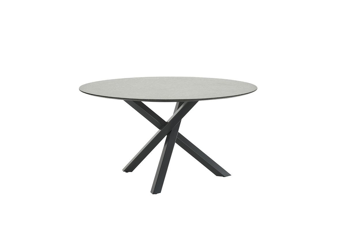Gigi tafel diameter120x2cm, facet pearl grey satinado - Studio 20