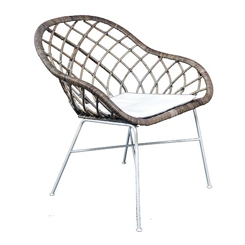 Rotan stoel Chair Grey