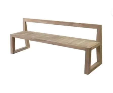 Mason bank zonder armleuning 214x58x48 cm teak