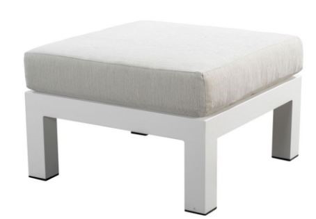 Midori ottoman alu white/mixed grey