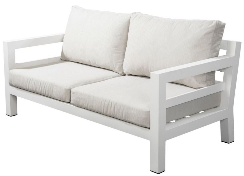 Midori sofa 2 seater alu white/mixed grey