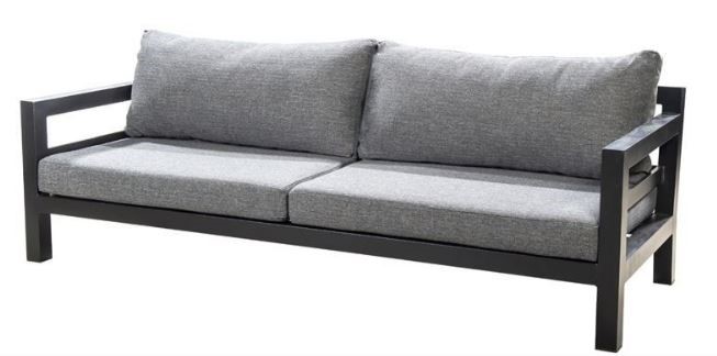 Midori sofa 3 seater alu dark grey/mixed grey