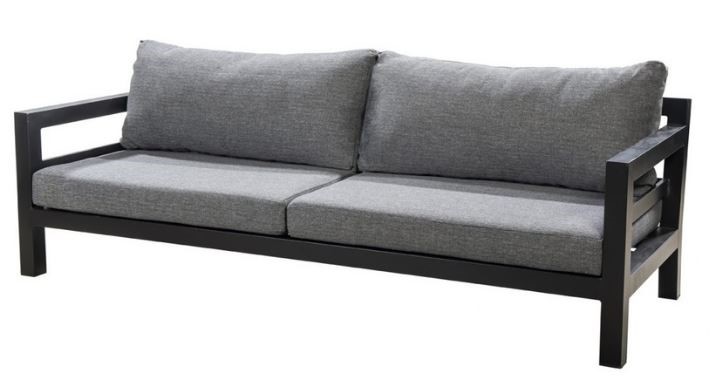 Midori sofa 3 seater alu black/panther black