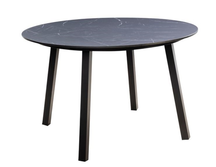 Teeburu table diameter120 cm alu black slate