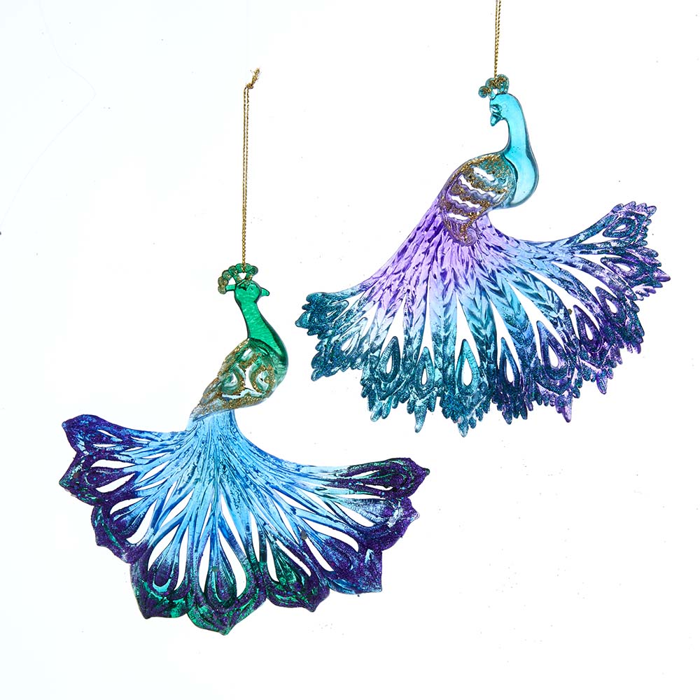 Kurt S. Adler Ornament Peacock plastic h15 cm - 