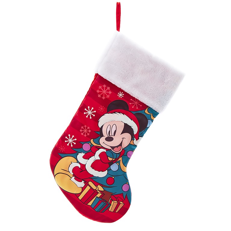 Disney Kerstsok - Mickey Mouse - Christmas Stocking - Mickey with the Christmas tree