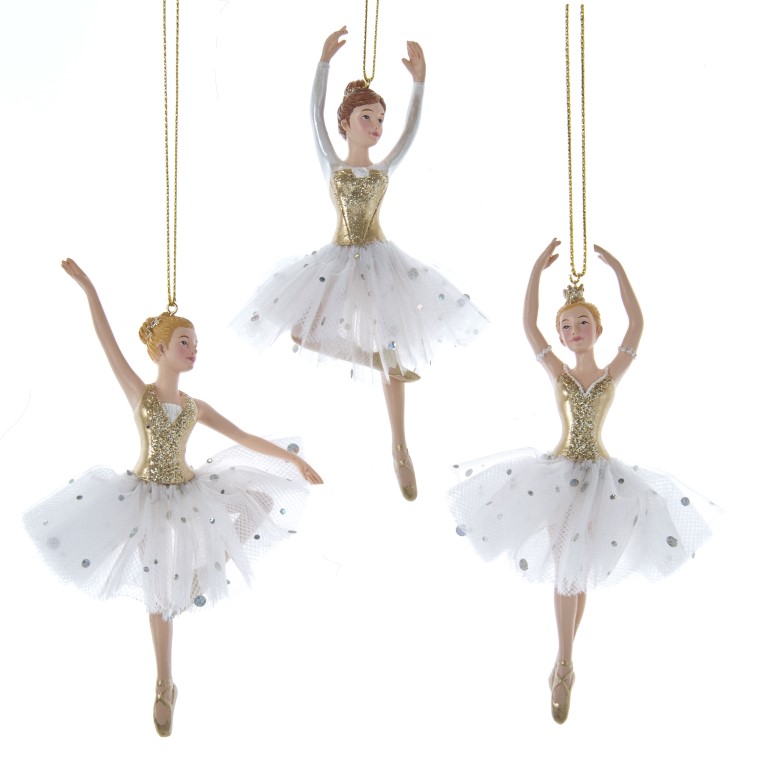 Orn.plc ballerina wit l16cm - Kurt S. Adler