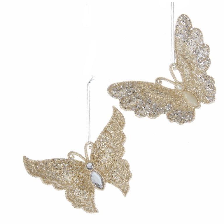Orn.plc vlinder goud l10cm - Kurt S. Adler