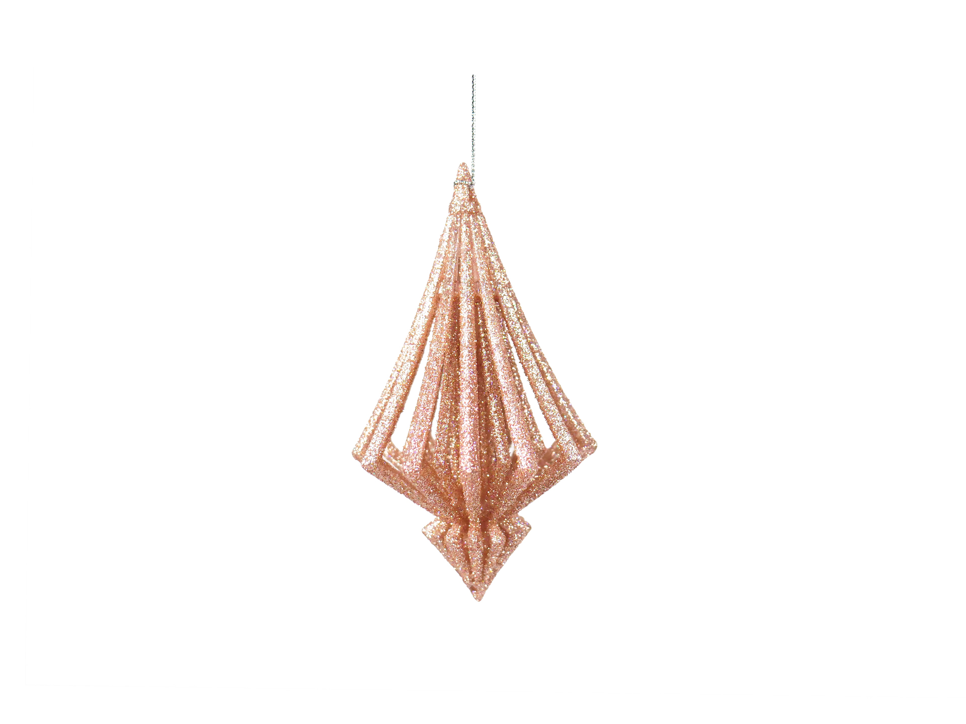 Ornament plastic hanger roze l12cm - Kurt S. Adler