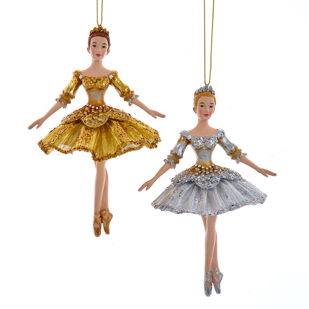 Ornament plastic ballerina l13cm - Kurt S. Adler