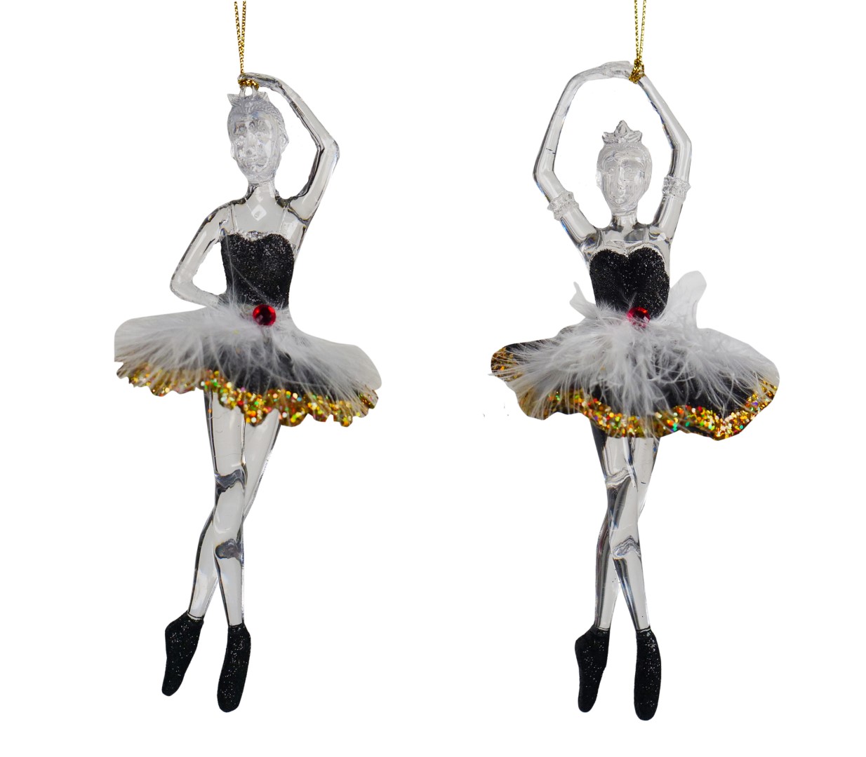 Ornament acryl ballerina l14cm - Kurt S. Adler