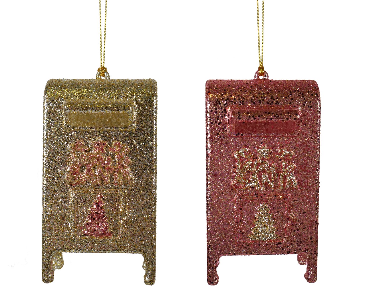 Ornament acryl rose-goud mailbox l11cm - Kurt S. Adler