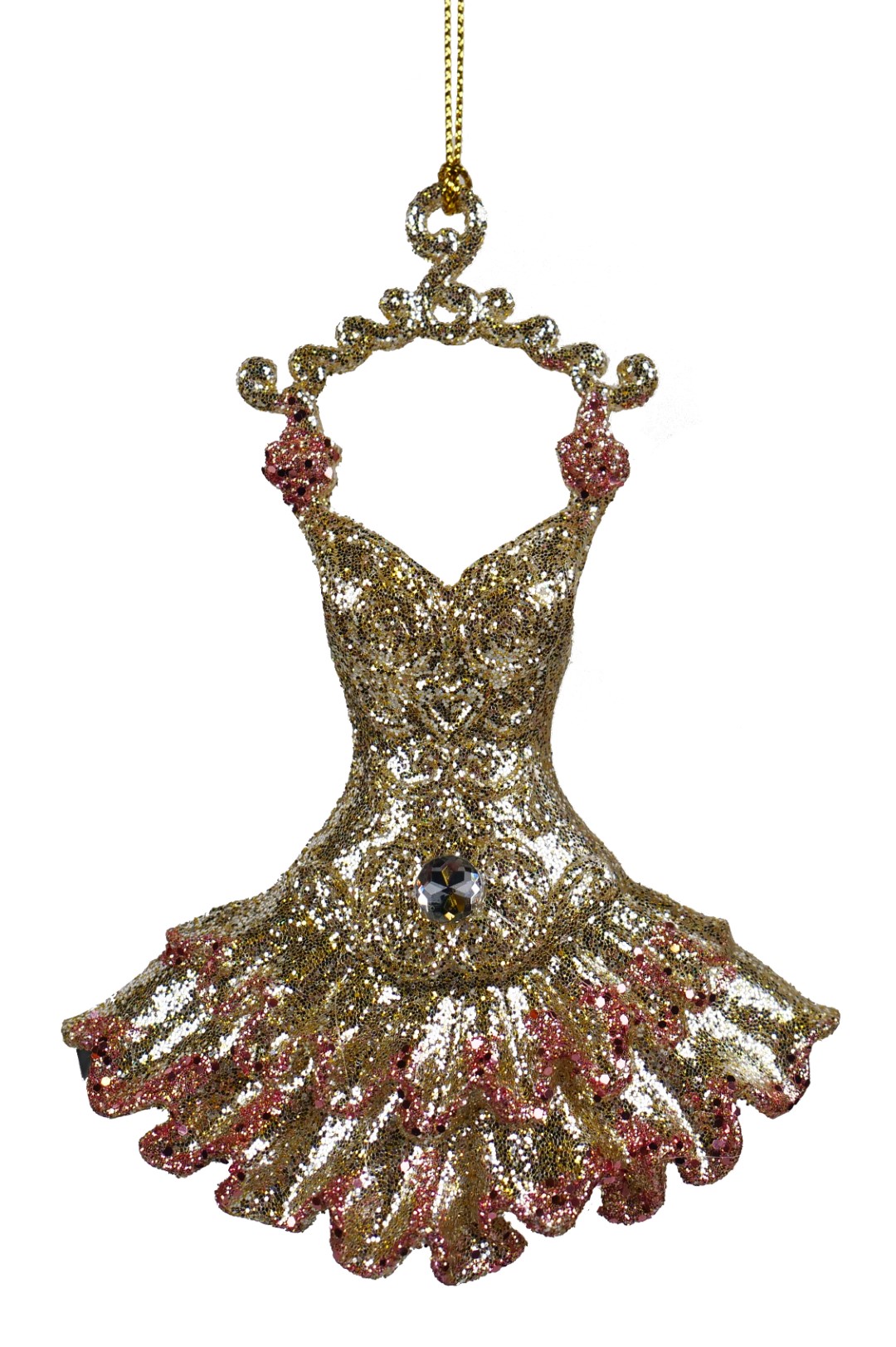 Ornament plastic jurk l12cm - Kurt S. Adler