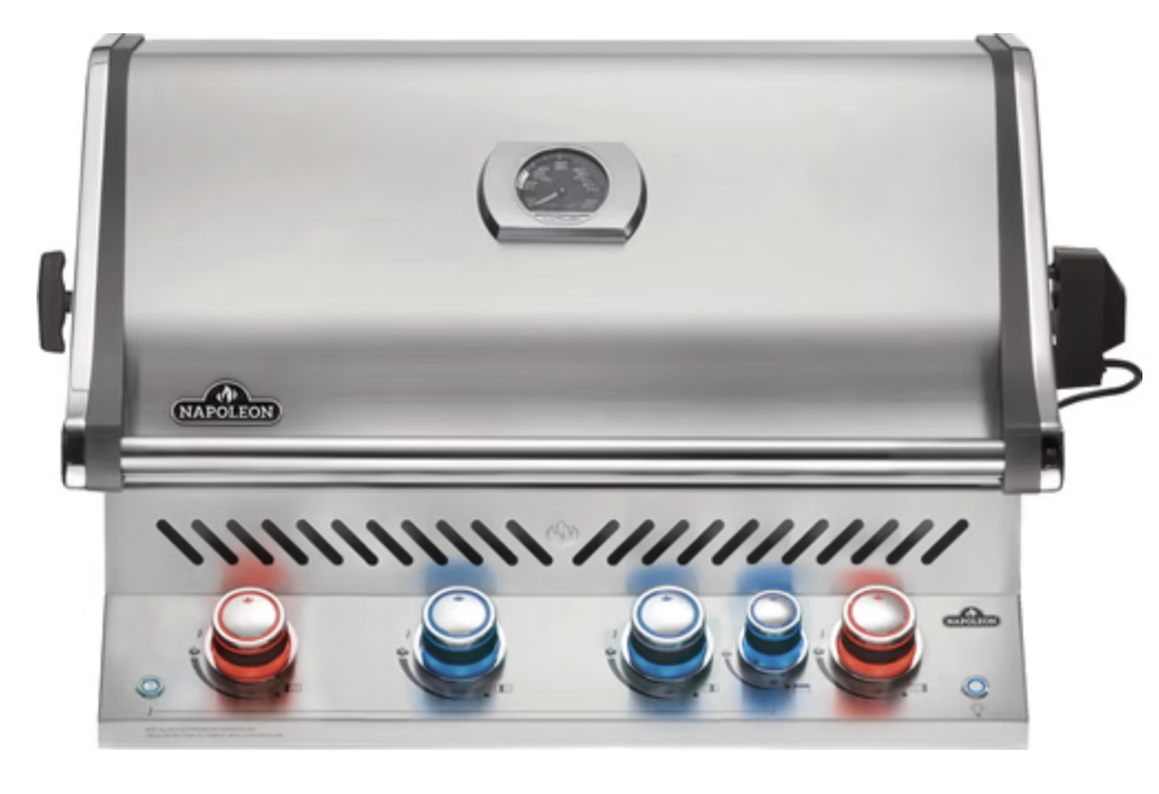 Prestige Pro 500 RVS inbouw aardgas incl. draaispit barbecue - Napoleon Grills