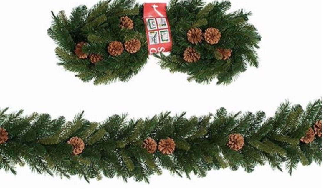 Mixed kunstguirlande 270 cm kerstversiering kerstboom - Holiday Tree