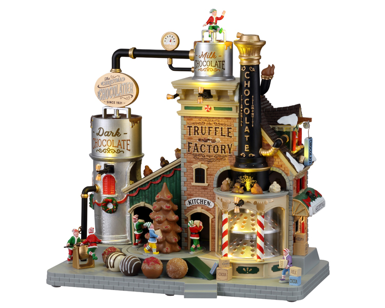 Lemax - The Christmas Chocolatier Truffle Factory, With 4.5v Adaptor - Kersthuisjes & Kerstdorpen