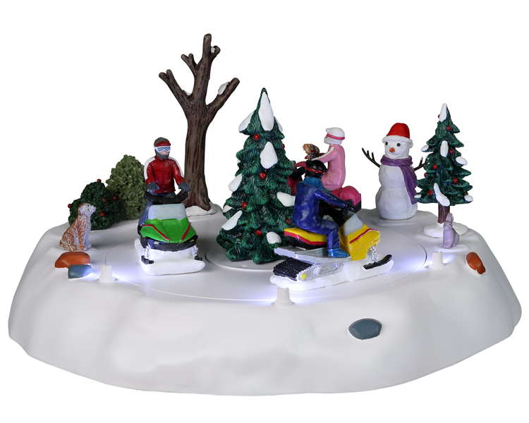 Lemax - Snowmobile Fun, B/o (4.5v) - Kersthuisjes & Kerstdorpen