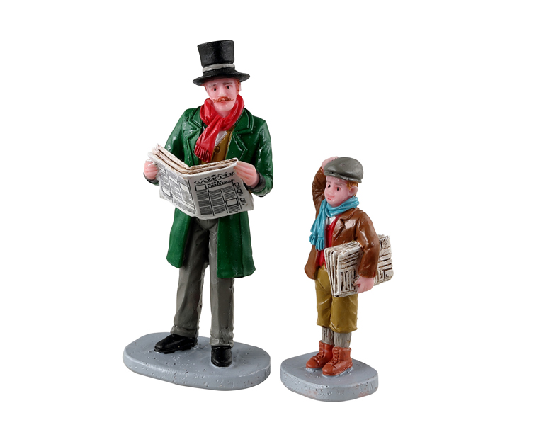 Lemax - Merry Newsboy, Set Of 2 - NEW 2023