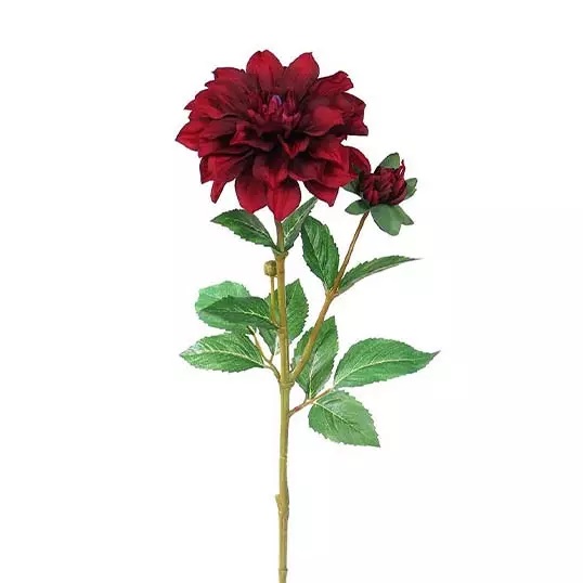Dahlia Tak Donker Rood 60 cm kunstplant