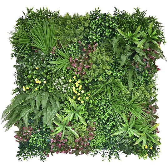 Kunsthaag Mat 100x100 cm - Bonte Planten - Easydeko