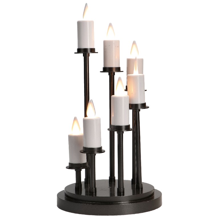 Candleholder with 7 tealights